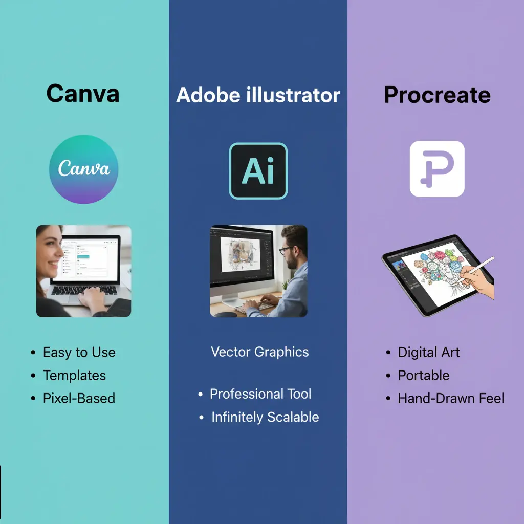 The Best T-shirt Design Software: Canva, Illustrator, and More